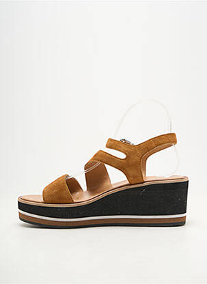 Sandales/nu pieds talon compensé talon de 7 à 9cm marron ADIGE femme