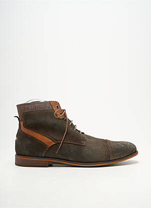 Bottines/boots fermeture lacets talon bas vert LE FORMIER homme