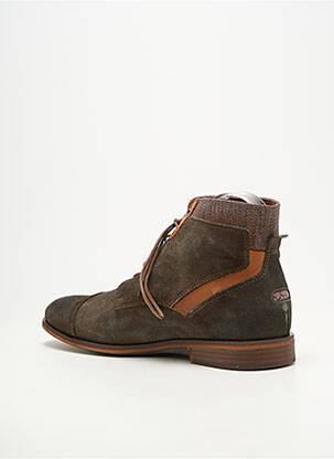 Bottines/boots fermeture lacets talon bas vert LE FORMIER homme