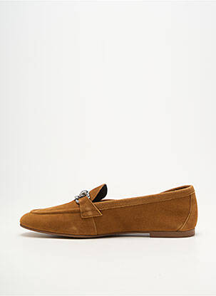 Mocassins bout rond talon plat jusqu'à 3cm marron ADIGE femme