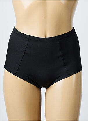 Culotte haute effet matière satinée noir RITRATTI femme