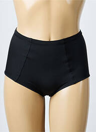 Culotte haute effet matière satinée noir RITRATTI femme