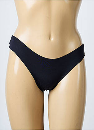 Tanga micro fibres noir RITRATTI femme