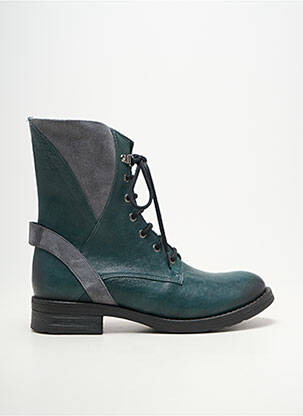 Bottines/boots matière lisse talon de 4 à 6cm vert CASTA femme