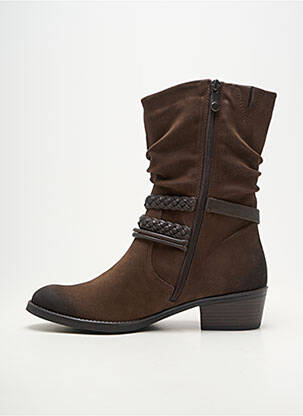Bottines/boots bout rond talon de 4 à 6cm marron MARCO TOZZI femme