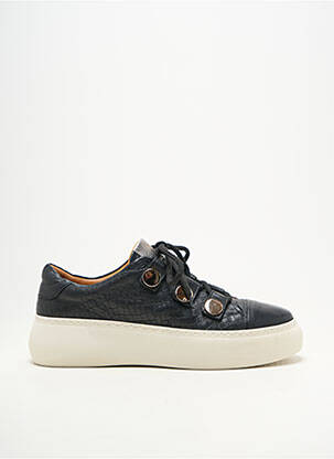 Baskets matière lisse talon plat jusqu'à 3cm noir MAM'ZELLE femme