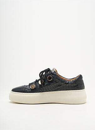 Baskets matière lisse talon plat jusqu'à 3cm noir MAM'ZELLE femme