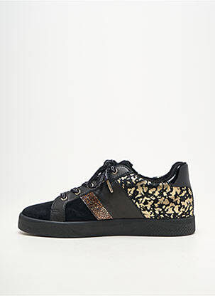 Baskets bout rond talon plat jusqu'à 3cm noir MAM'ZELLE femme