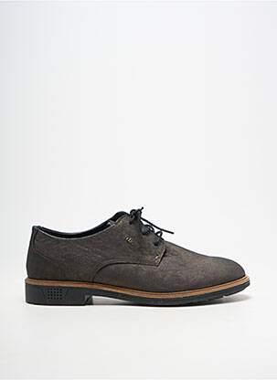 Derbies matière lisse talon plat jusqu'à 3cm marron TBS femme