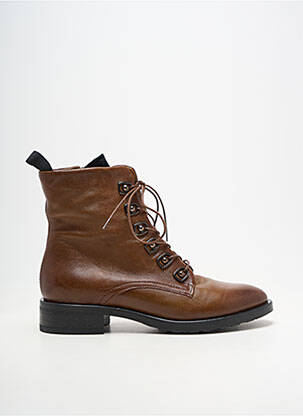 Bottines/boots matière lisse talon de 4 à 6cm marron METAMORF'OSE femme