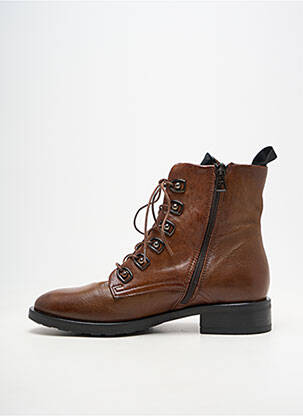 Bottines/boots matière lisse talon de 4 à 6cm marron METAMORF'OSE femme