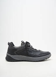 Baskets matière lisse bout rond noir TBS homme