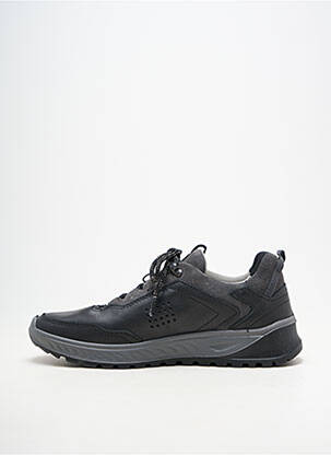 Baskets matière lisse bout rond noir TBS homme