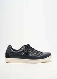 Baskets matière lisse talon plat jusqu'à 3cm noir TBS femme