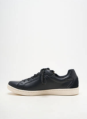 Baskets matière lisse talon plat jusqu'à 3cm noir TBS femme