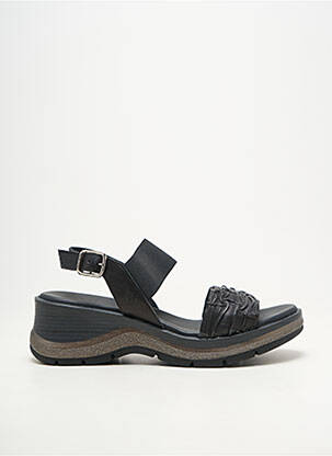 Sandales/nu pieds matière lisse talon de 4 à 6cm noir PAULA URBAN femme