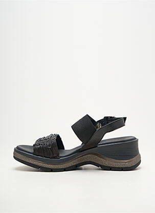 Sandales/nu pieds matière lisse talon de 4 à 6cm noir PAULA URBAN femme