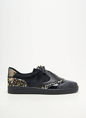 Baskets bout rond talon plat jusqu'à 3cm noir MAM'ZELLE femme