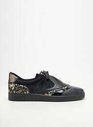Baskets bout rond talon plat jusqu'à 3cm noir MAM'ZELLE femme