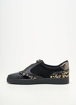 Baskets bout rond talon plat jusqu'à 3cm noir MAM'ZELLE femme