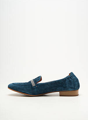 Mocassins bout rond talon plat jusqu'à 3cm bleu MAM'ZELLE femme