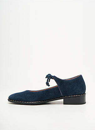 Ballerines carré talon plat jusqu'à 3cm bleu MAM'ZELLE femme