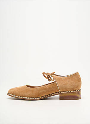 Ballerines talon bas talon plat jusqu'à 3cm marron MAM'ZELLE femme