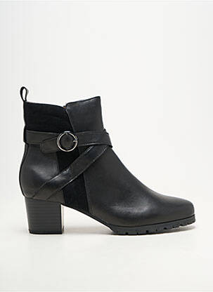 Bottines/boots matière lisse talon de 4 à 6cm noir EMILIE KARSTON femme