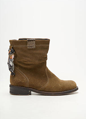 Bottines/boots talon bas talon plat jusqu'à 3cm vert GOOD STEP femme