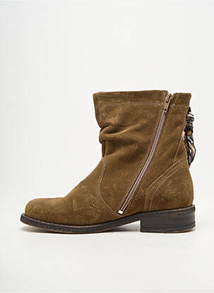 Bottines/boots talon bas talon plat jusqu'à 3cm vert GOOD STEP femme