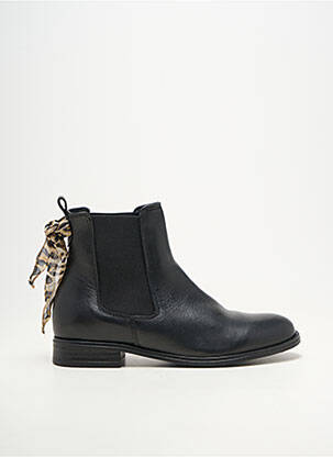 Bottines/boots matière lisse talon plat jusqu'à 3cm noir GOOD STEP femme
