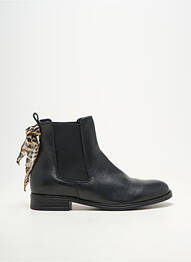 Bottines/boots matière lisse talon plat jusqu'à 3cm noir GOOD STEP femme