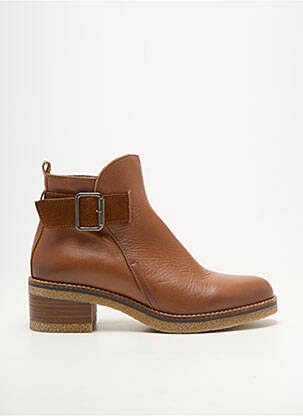 Bottines/boots matière lisse talon de 4 à 6cm marron PATRICIA MILLER femme