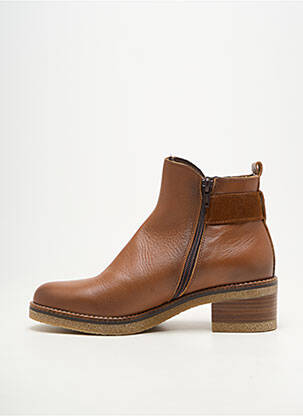 Bottines/boots matière lisse talon de 4 à 6cm marron PATRICIA MILLER femme