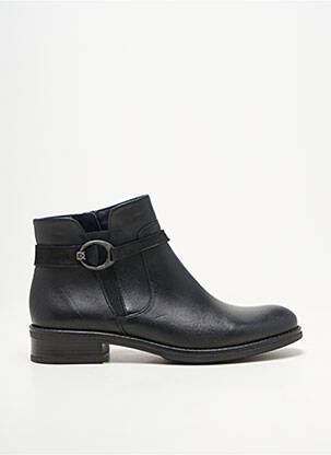 Bottines/boots matière lisse talon plat jusqu'à 3cm noir DORKING femme
