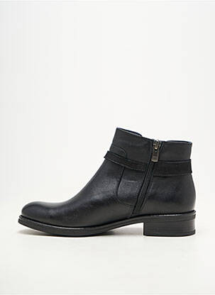 Bottines/boots matière lisse talon plat jusqu'à 3cm noir DORKING femme