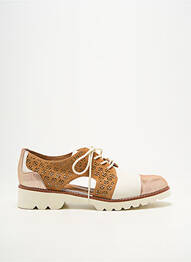Derbies bout rond talon plat jusqu'à 3cm marron FUGITIVE BY FRANCESCO ROSSI femme