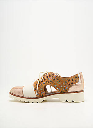 Derbies bout rond talon plat jusqu'à 3cm marron FUGITIVE BY FRANCESCO ROSSI femme