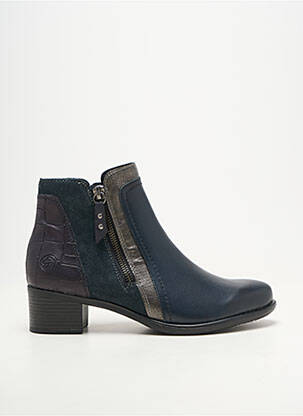 Bottines/boots bout rond talon de 4 à 6cm bleu REMONTE femme