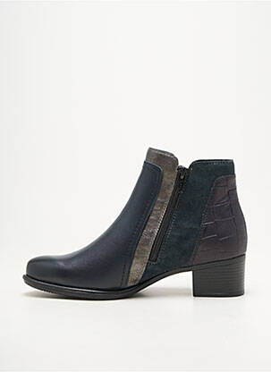 Bottines/boots bout rond talon de 4 à 6cm bleu REMONTE femme
