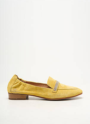 Mocassins bout rond talon plat jusqu'à 3cm jaune MAM'ZELLE femme