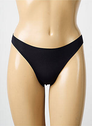 Tanga tissage satiné noir RITRATTI femme