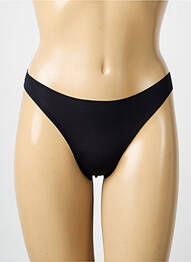 Tanga tissage satiné noir RITRATTI femme