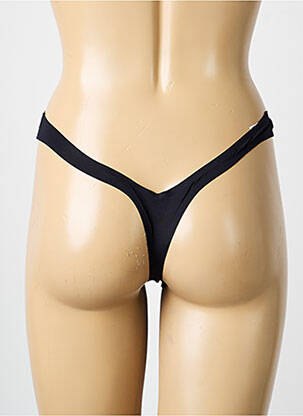 Tanga tissage satiné noir RITRATTI femme