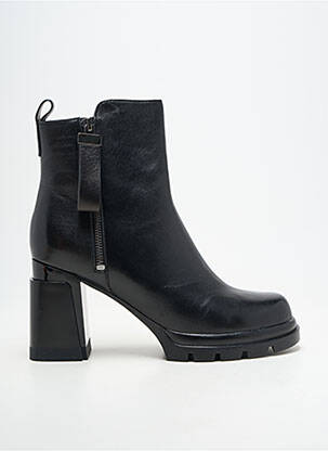 Bottines/boots matière lisse talon de 7 à 9cm noir METAMORF'OSE femme