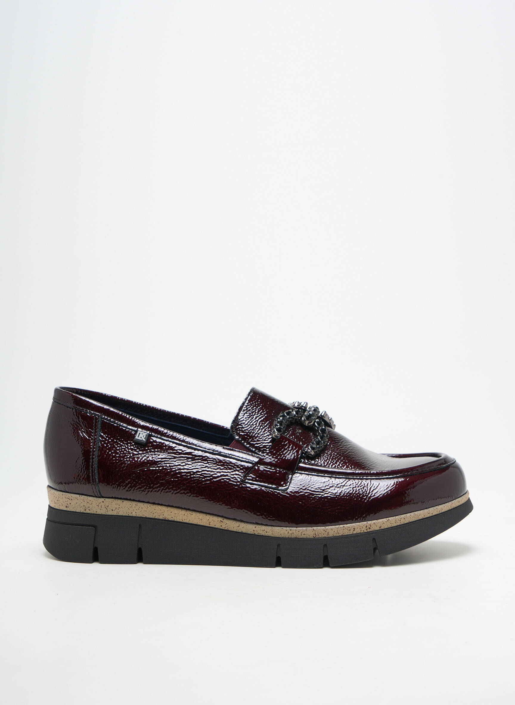 Mocassins matière lisse talon plat jusqu'à 3cm violet FLUCHOS femme