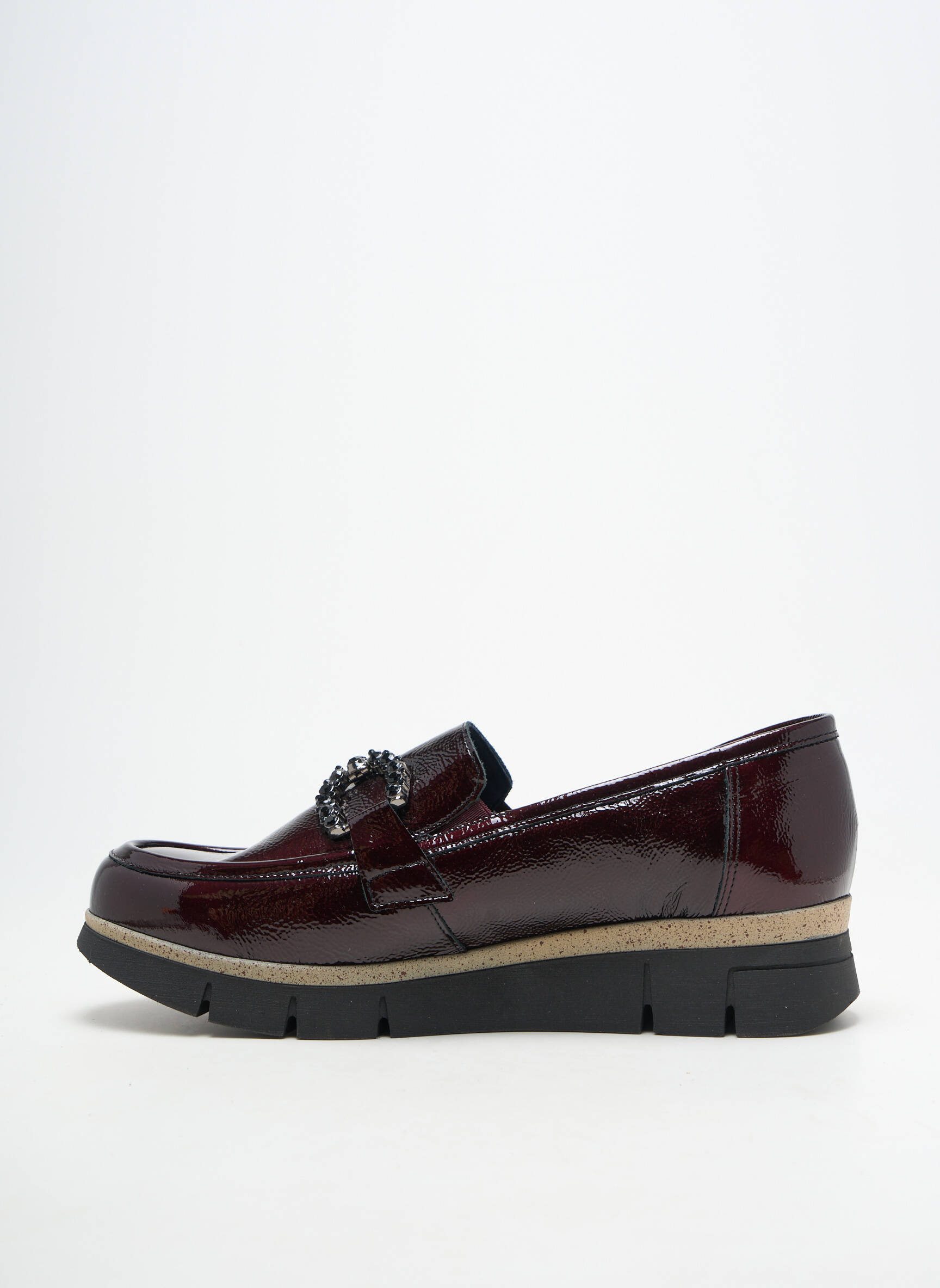 Mocassins matière lisse talon plat jusqu'à 3cm violet FLUCHOS femme