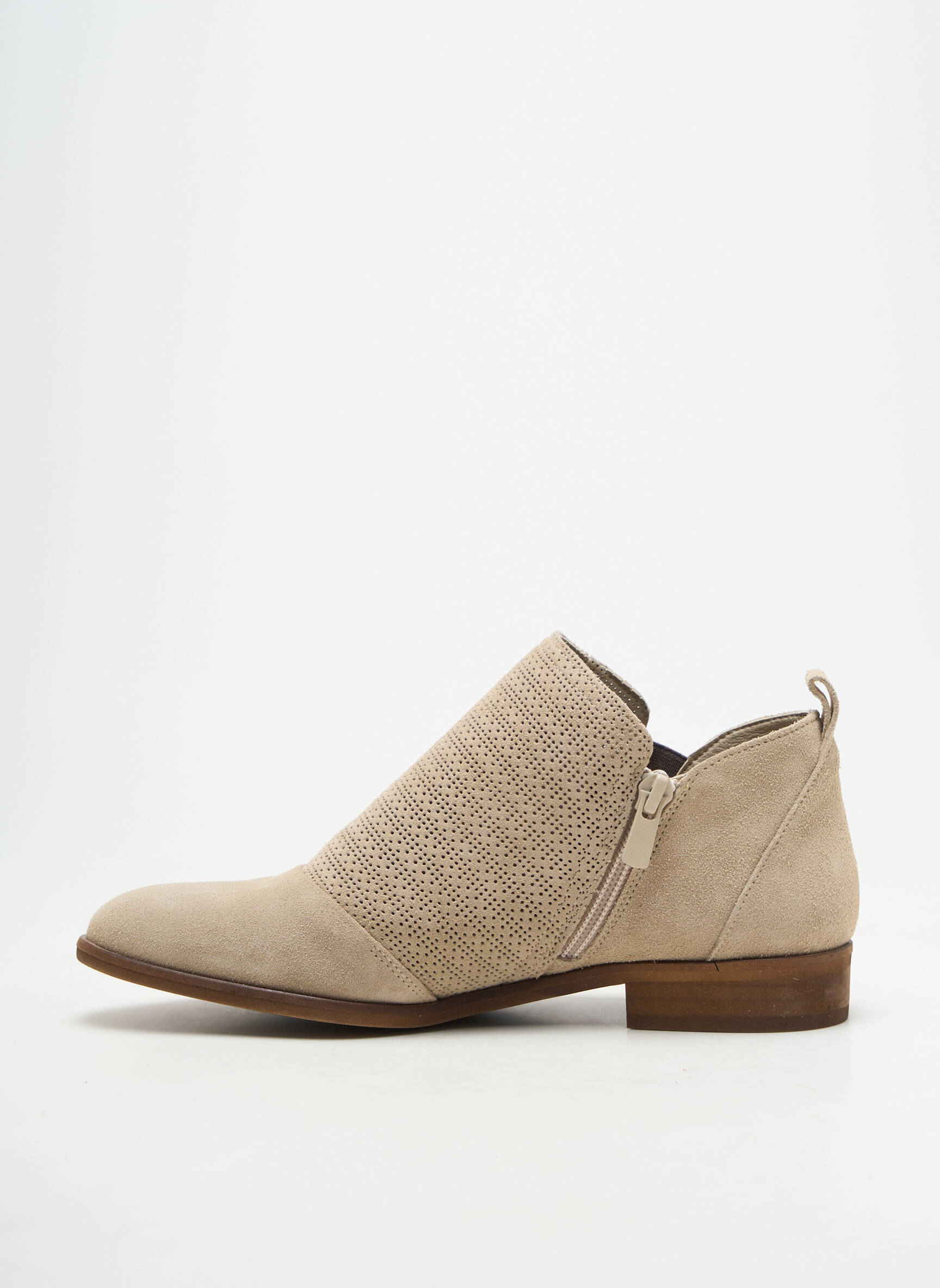 Bottines/boots matière lisse talon plat jusqu'à 3cm beige FLUCHOS femme