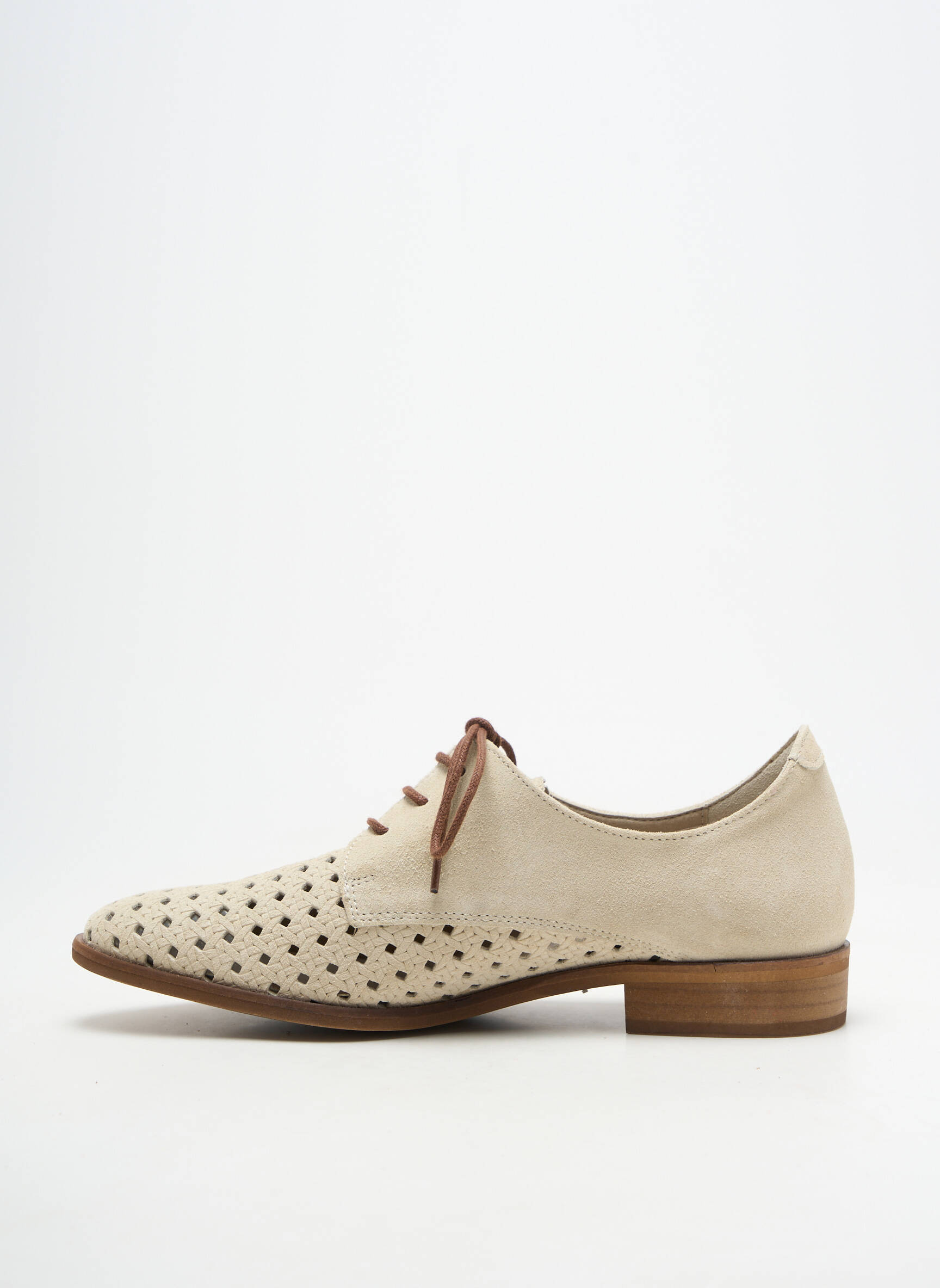 Derbies bout pointu talon plat jusqu'à 3cm beige FLUCHOS femme