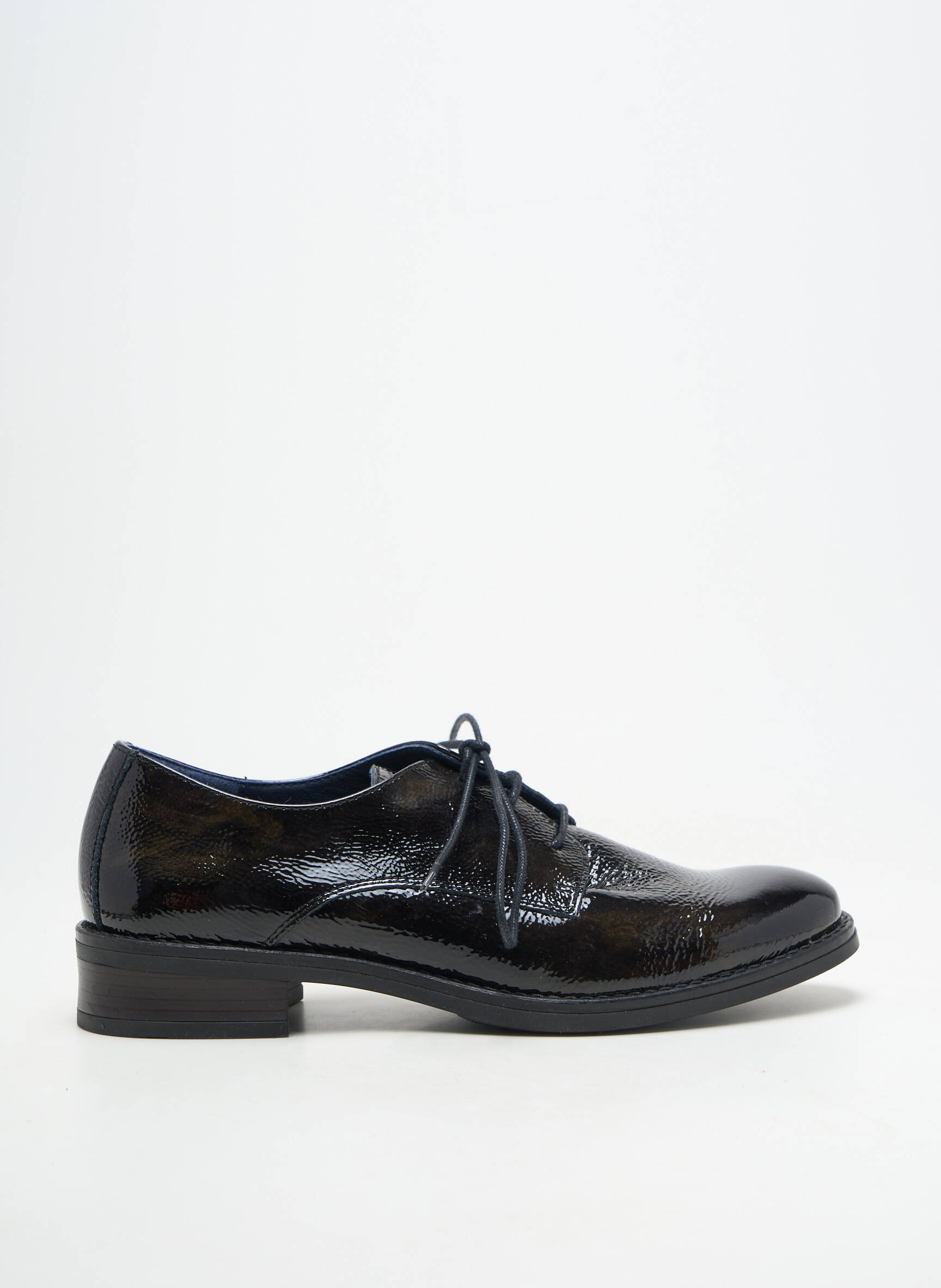 Derbies matière lisse talon plat jusqu'à 3cm noir FLUCHOS femme